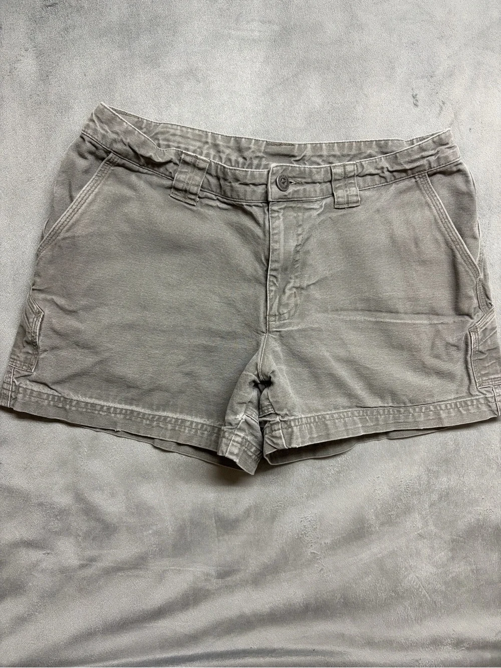 Patagonia Womens Shorts 8 Gray Organic Cotton Hiking Outdoor Utility Gorpcore - Picture 4 of 16